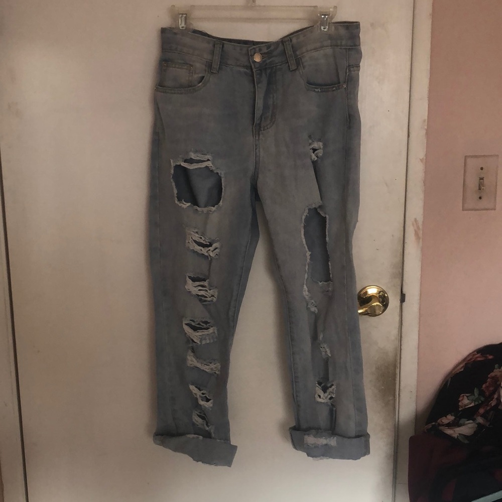 Destress boyfriend jeans